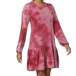 Tie-Dye Drop-Waist Dress